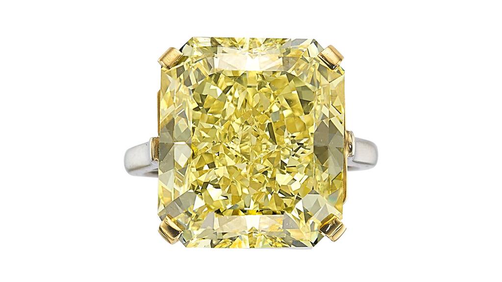 Cartier yellow diamond ring