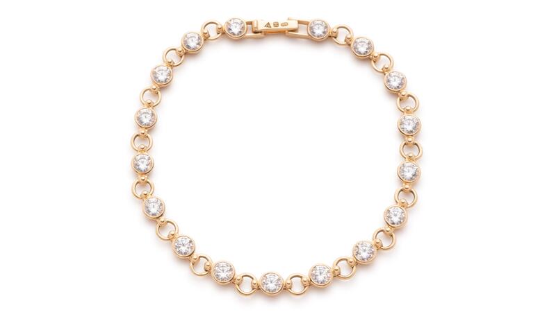 Foundrae Diamond Link Riviere Bracelet