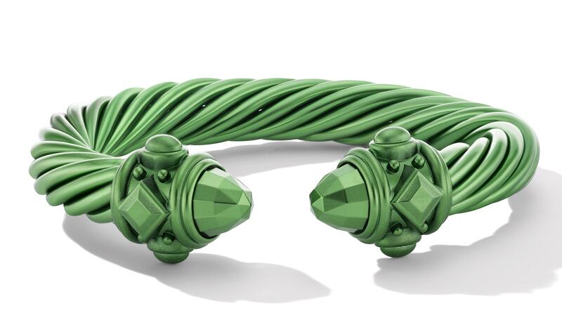 Green is a hot hue in watches and jewelry. This shade is David Yurman’s take on the trend.
