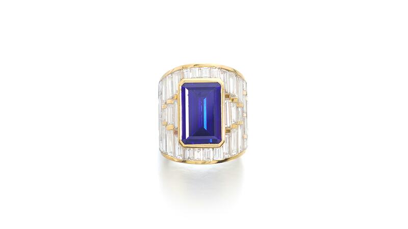 Marina B sapphire and diamond ring