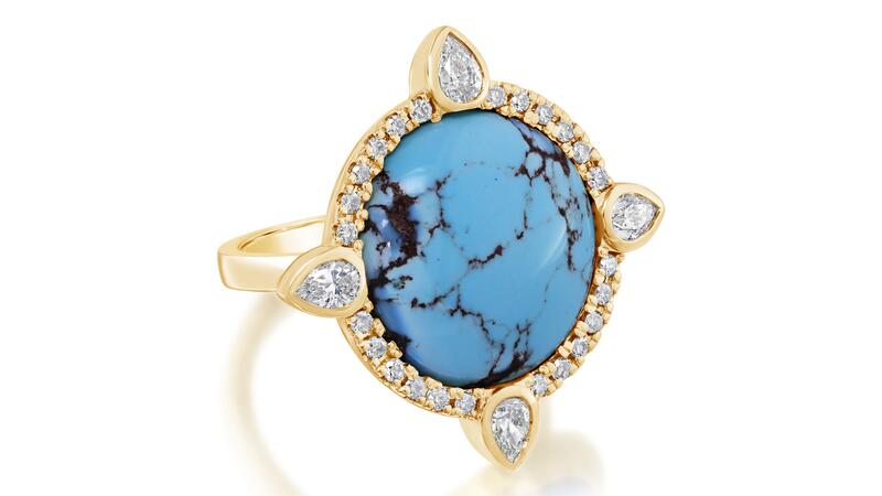 Parle Golden Hills Turquoise Ring