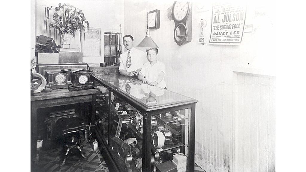Charles London (left) taught himself how to fix watches and clocks and opened his own jewelry store in 1926. Charles London in London Jewelers