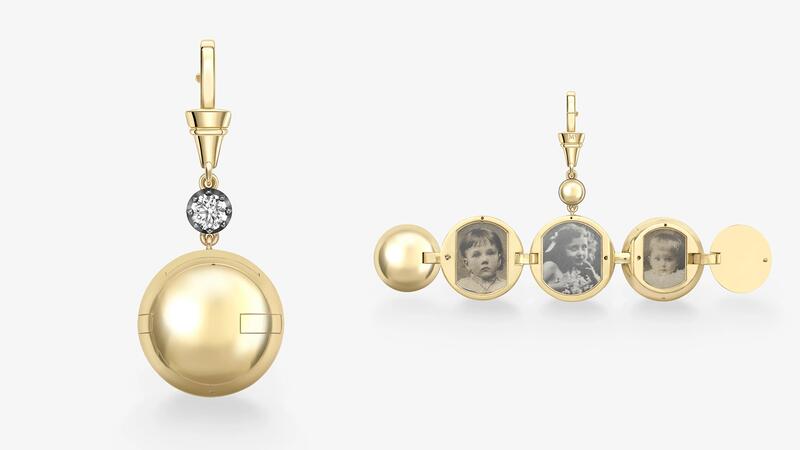 Jessica McCormack Orbit Diamond Locket Pendant