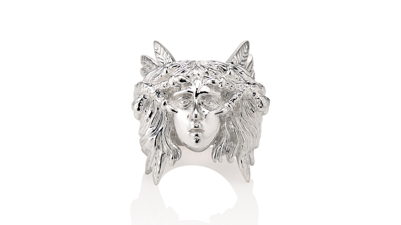 The Harpy ring in sterling silver ($350). Ten percent of each sale from the Harpy collection is donated to The American Bird Conservancy.