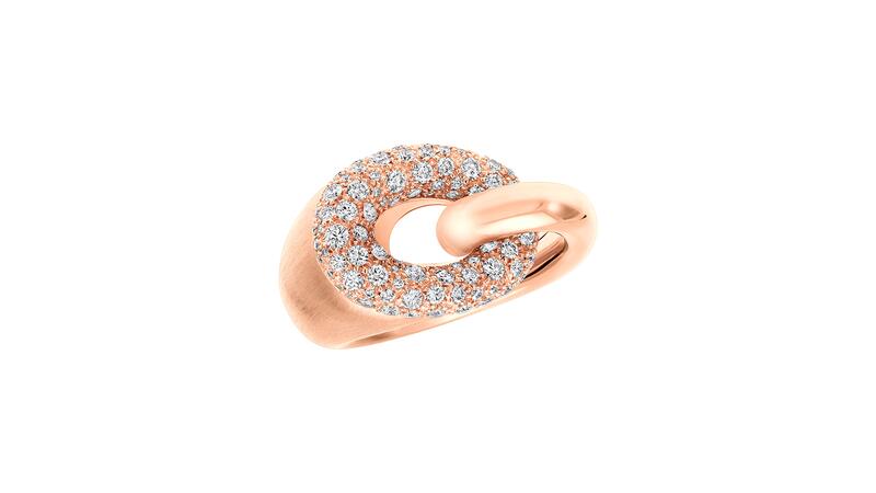 Graff Be Together rose gold diamond ring