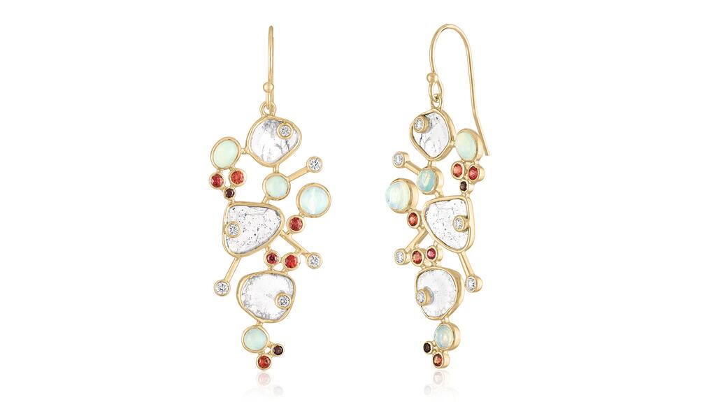 Loriann Jewelry Etheria Cluster Earrings