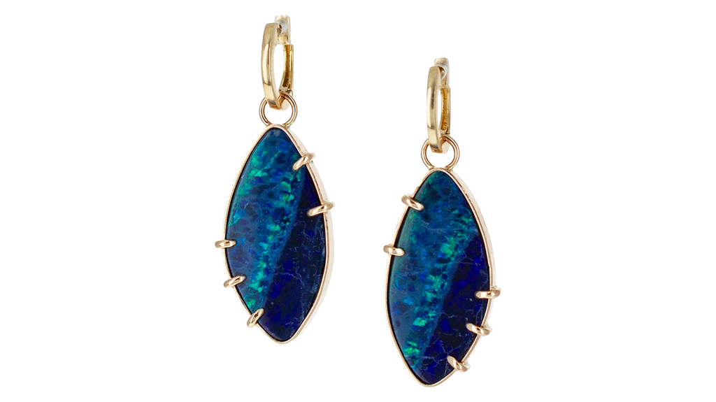 Lulu Designs Chroma Australian Opal Charm Hoops