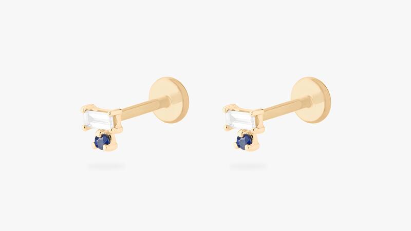 Stephanie Gottlieb x Studs Mini Two Stone Stud