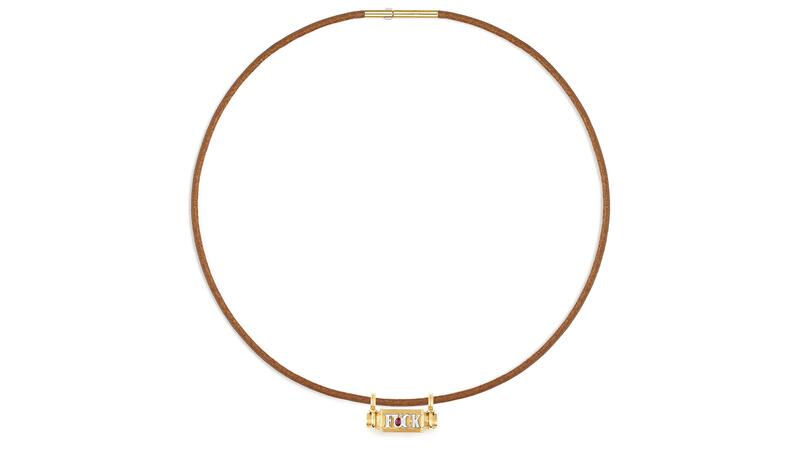 Marie Lichtenberg Fuck Smash Locket Necklace