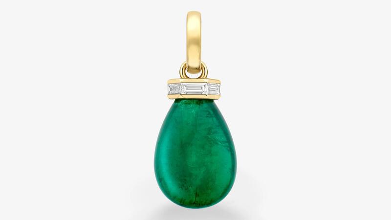 Jessica McCormack Tempest Cabochon Emerald Pendant