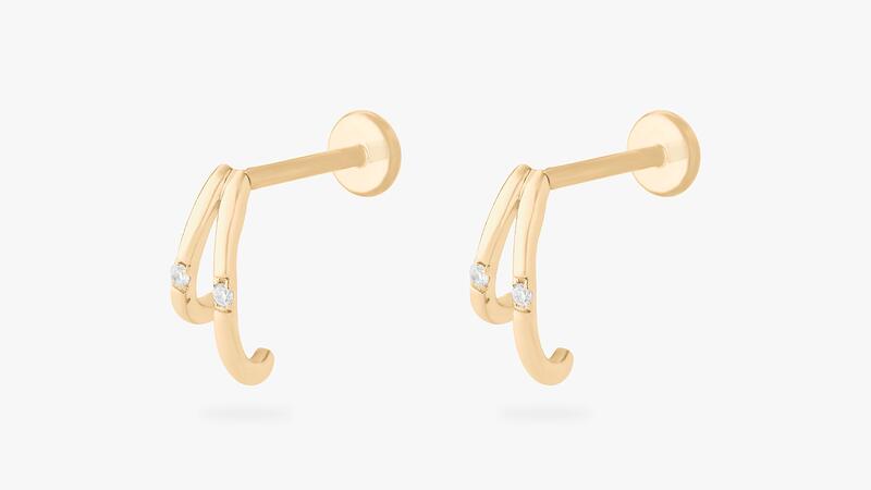 Stephanie Gottlieb x Studs Flatback Hoops