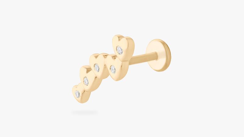 Stephanie Gottlieb x Studs Heart Climber Stud