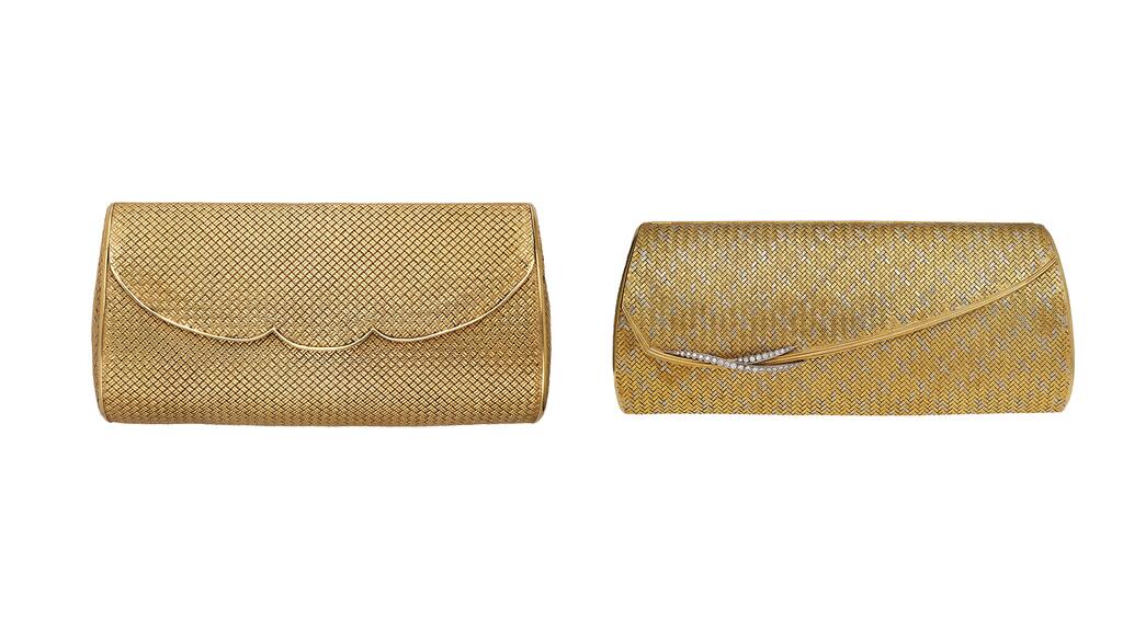 Lady Wardington gold evening bags