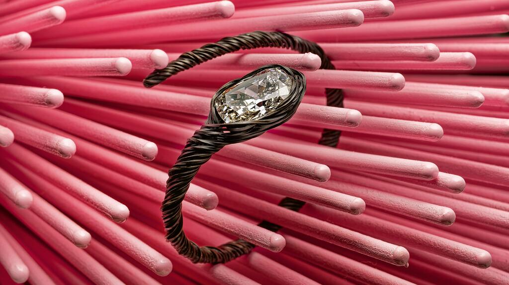 A Hemmerle bracelet, circa 2023, in iron and white gold set with a diamond weighing more than 16 carats. It appears on page 133 of “The Jewelry Book.” The company was established in Munich, Germany, in 1893. (Image credit: hemmerle.com) The jewelry book
