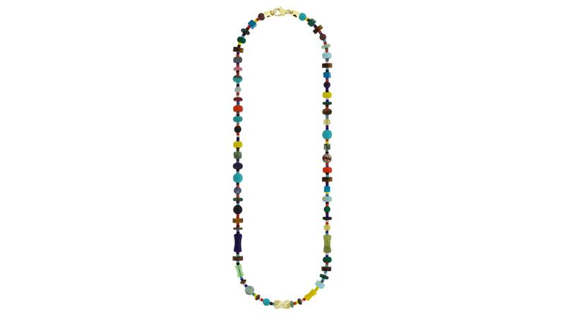 Luis Morais Diamond Drill Bit Gemstone Bead Necklace