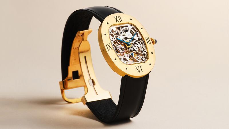 A Cartier Paris Oval-Form Skeletonized Watch
