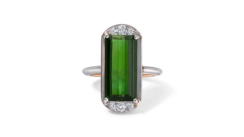 Stephanie Gottlieb Fine Jewelry Green Tourmaline Ring