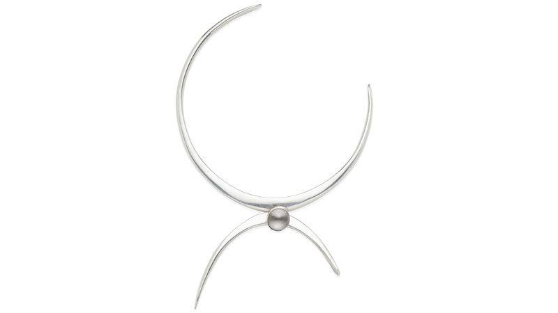 A sterling silver and moonstone necklace ($4,000-$6,000)