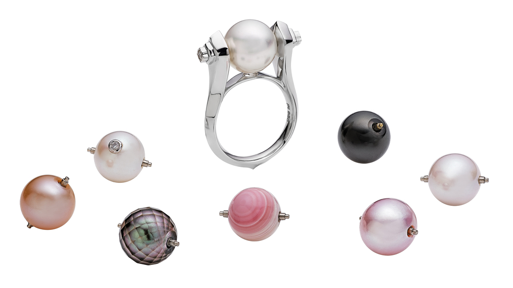 “Bijoo Convertible Pearl Ring” by Lebourgeois