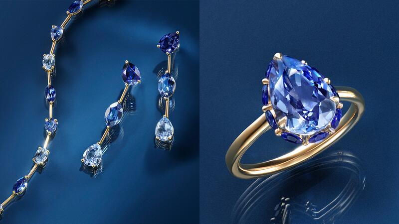 Brilliant Earth Elizabeth Taylor Collection True Blue Set