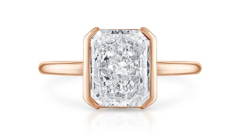 Stephanie Gottlieb Fine Jewelry Half Bezel Ring
