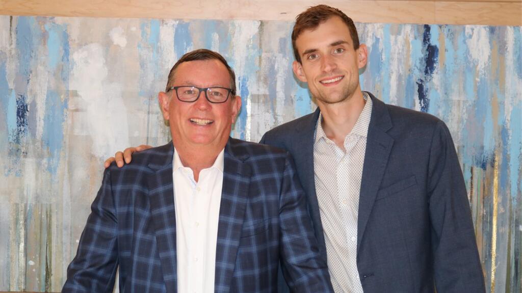 Tom (left) and his eldest son Charlie Dixon, whom he named president of Schwanke-Kasten Jewelers in 2023 Tom Dixon and Charlie Dixon