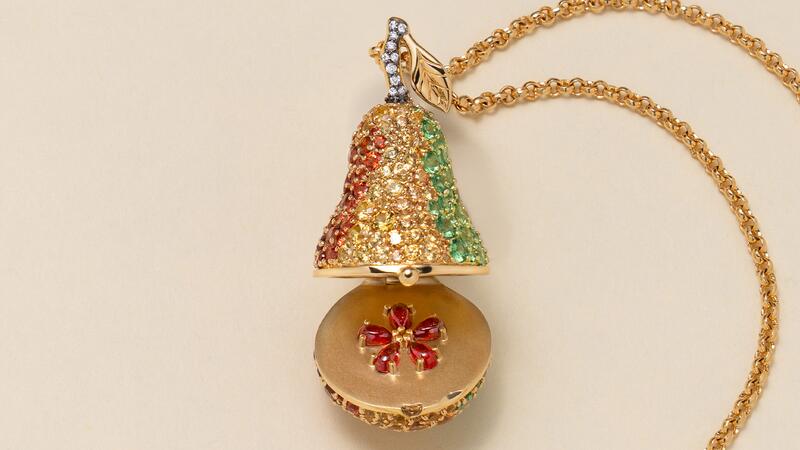 Monica Rich Kosann Enchanted Garden Pear necklace