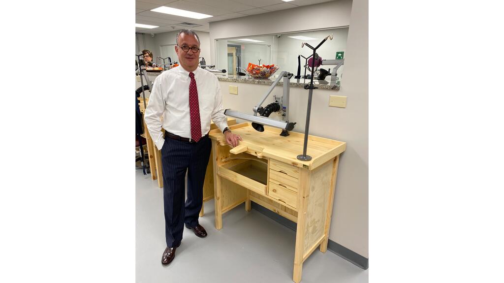 Jeff at the company’s manufacturing facility, which opened in 2021. He had made it a goal to bring Reeds’ manufacturing in-house during his tenure. Jeff Zimmer