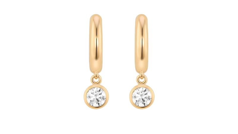 Lightbox Wistful lab-grown diamond hoop earrings