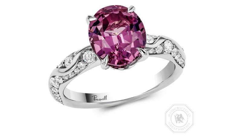 Pragnell Kitulo garnet platinum