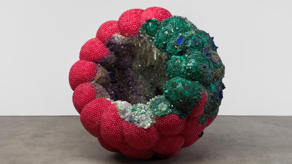 Dreamhouse raspberry sculpture Kathleen Ryan