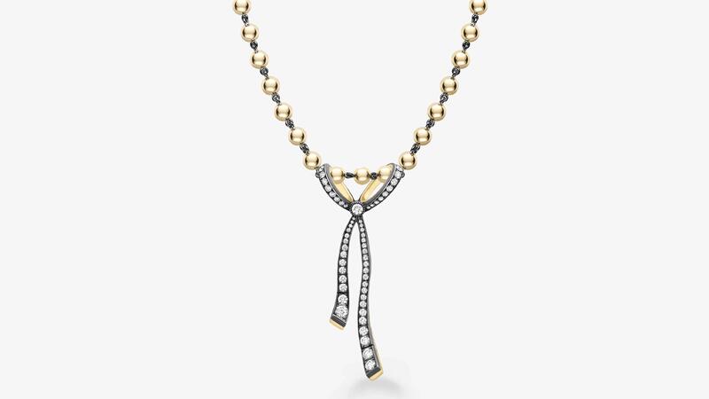 Jessica McCormack Bows Large Diamond & ribbon Pendant