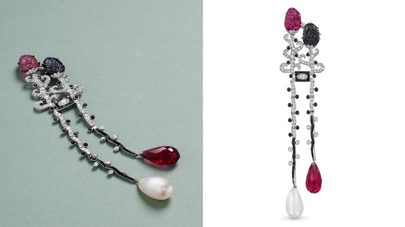 Mica Ertegun Cartier art deco brooch