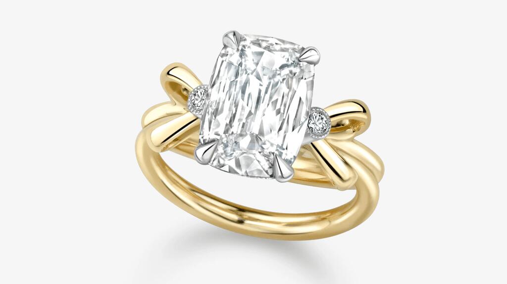 Jessica McCormack Bows Cushion Cut Diamond Engagement Ring