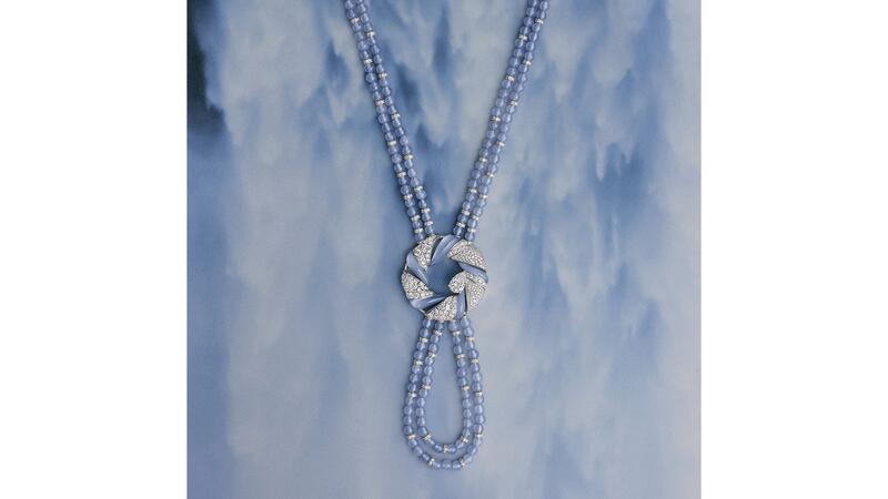 De Beers London Vibrations high jewelry Cascade necklace