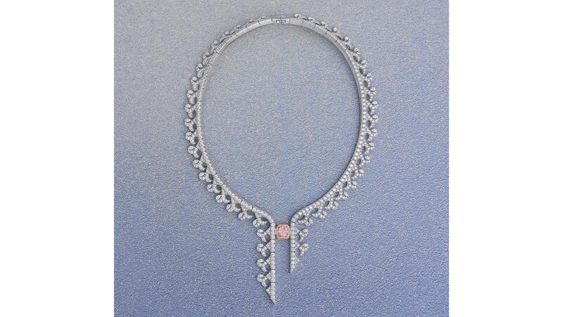 De Beers London Vibrations high jewelry Shimmer necklace