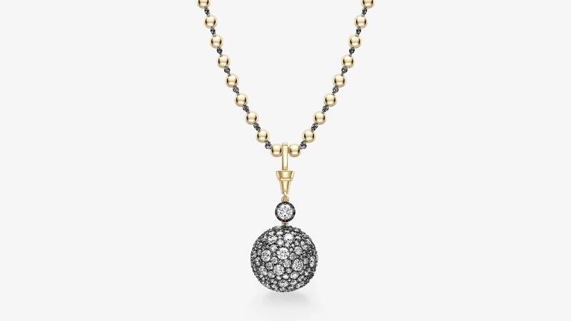 Jessica McCormack Orbit Diamond Pave Sphere Pendant