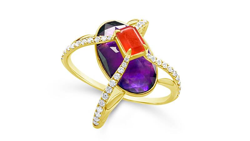 Bijules Summer of Love Compass Ring