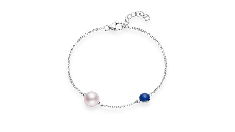 Mikimoto silver pearl bracelet