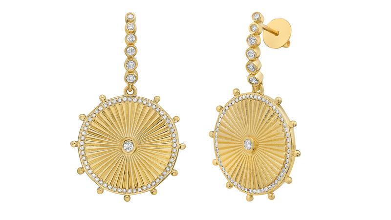 Lionheart Cassandane Diamond Sun Drop Earrings