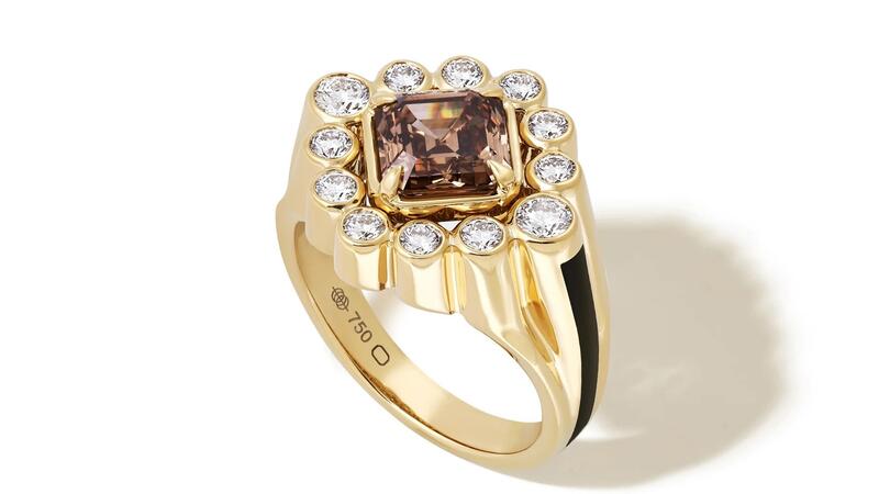 State Property Sanssouci Bloom Whiskey Diamond Ring