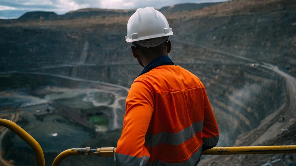 Worker at Botswana’s Jwaneng diamond mine