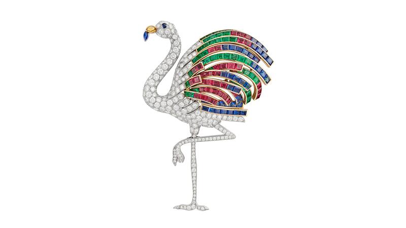 Cartier Flamingo brooch