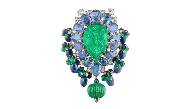Cartier multi-gem Tutti Frutti clip-brooch