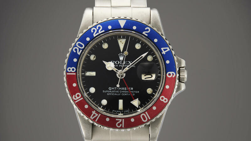 The Rolex GMT-Master with a “Pepsi” dial given to Stan Barrett by Paul Newman sold for $81,900 at Sotheby’s “Important Watches” auction. Barrett and Newman were longtime friends, with Barrett serving as the actor’s stunt double in “Sometimes a Great Notion” (1971).