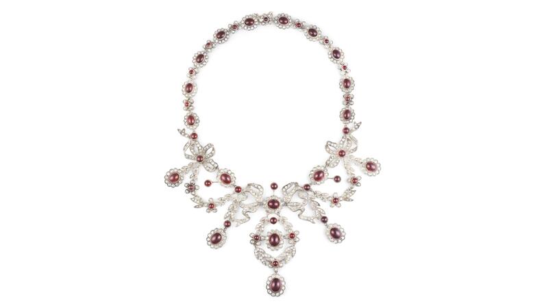 garnet necklace 19th century