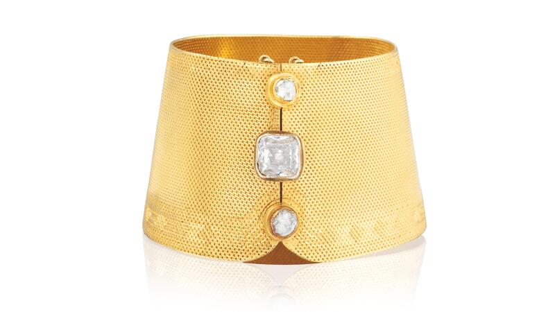 diamond cuff bracelet 19th century