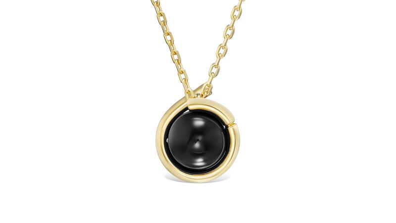 Tabayer Men’s Oera Black Agate Pendant