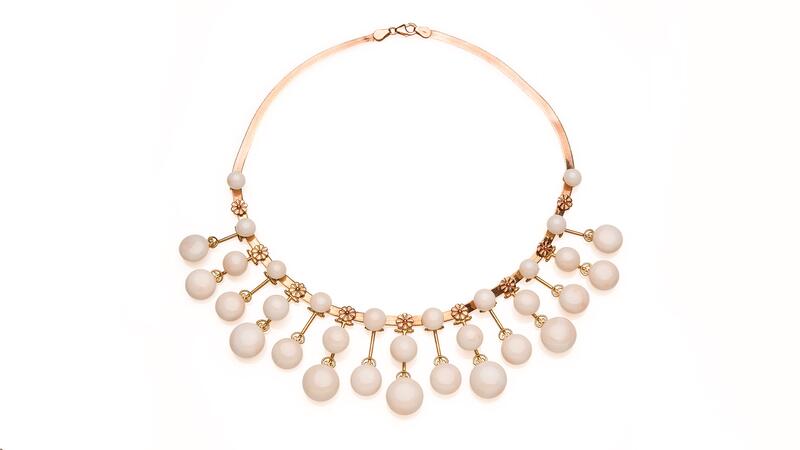 Antonio De Simone Pink Coral Necklace