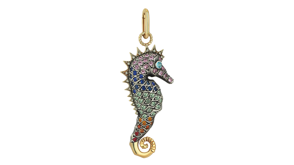 Pinar Hakim Jewellery Rainbow Seahorse Pendant